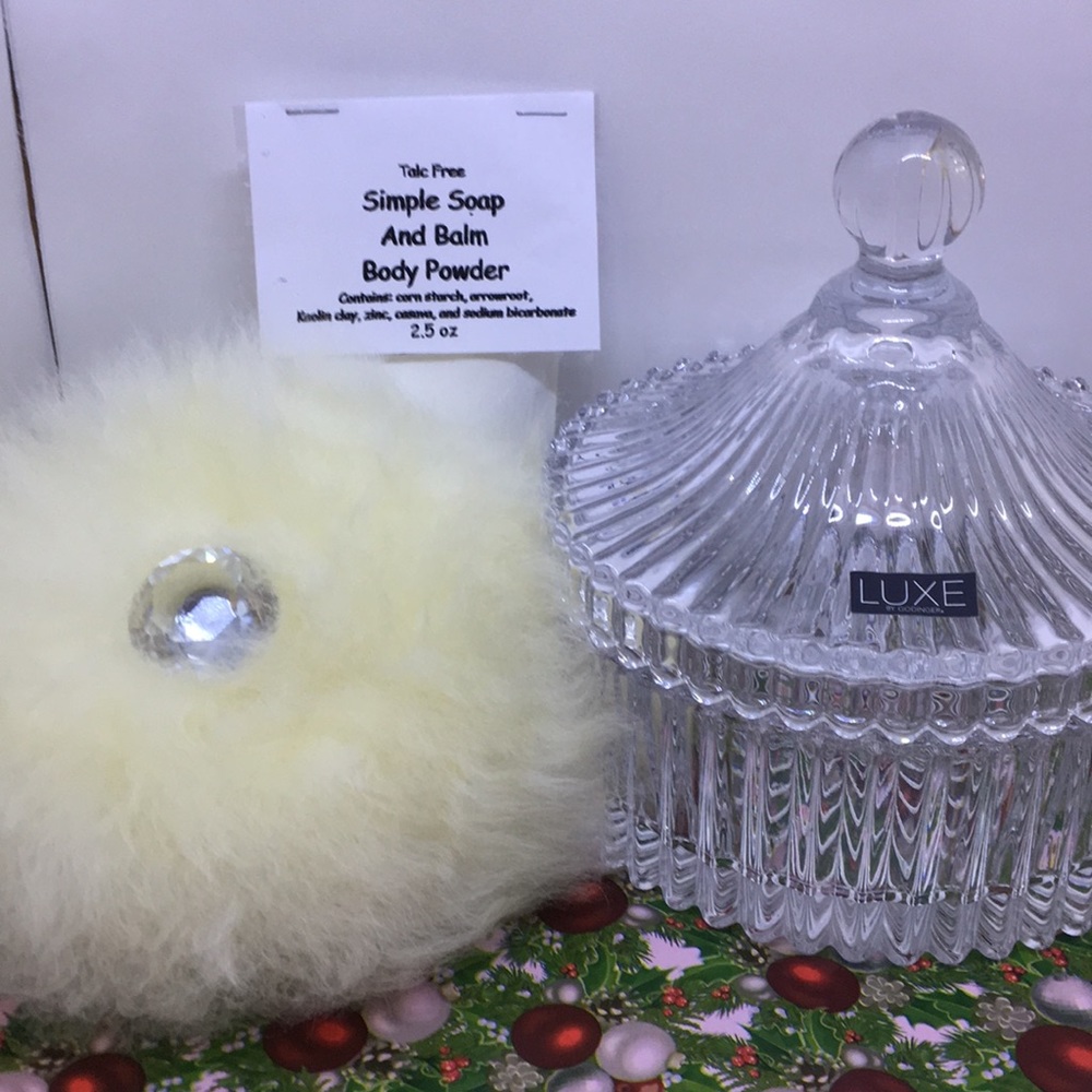 Holiday body powder set